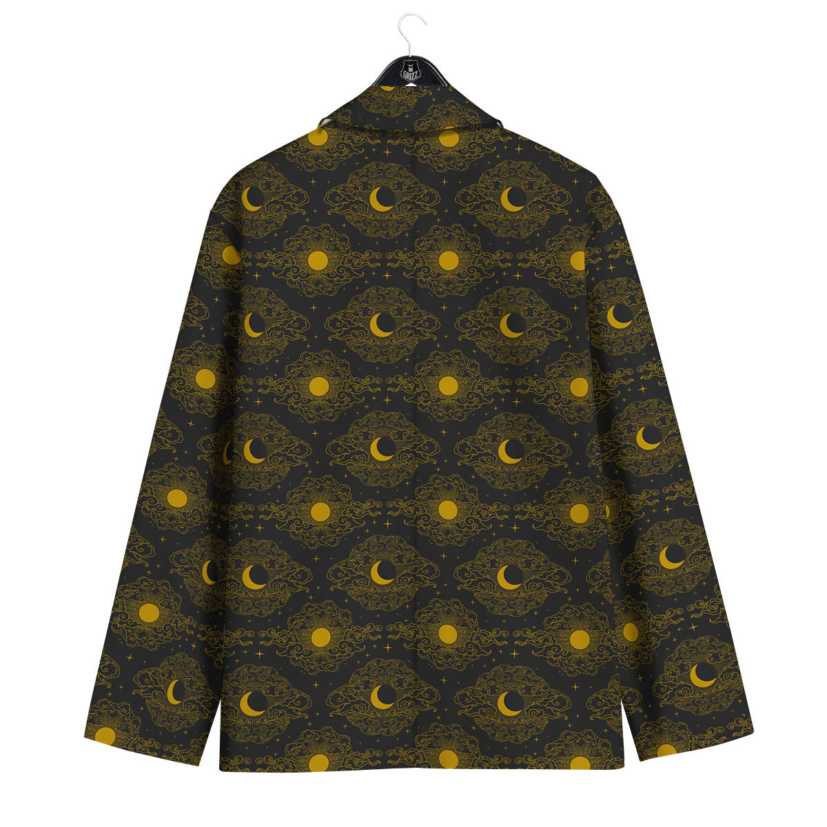 Sun And Vintage Moon Print Pattern Men's Sport Coat-grizzshop