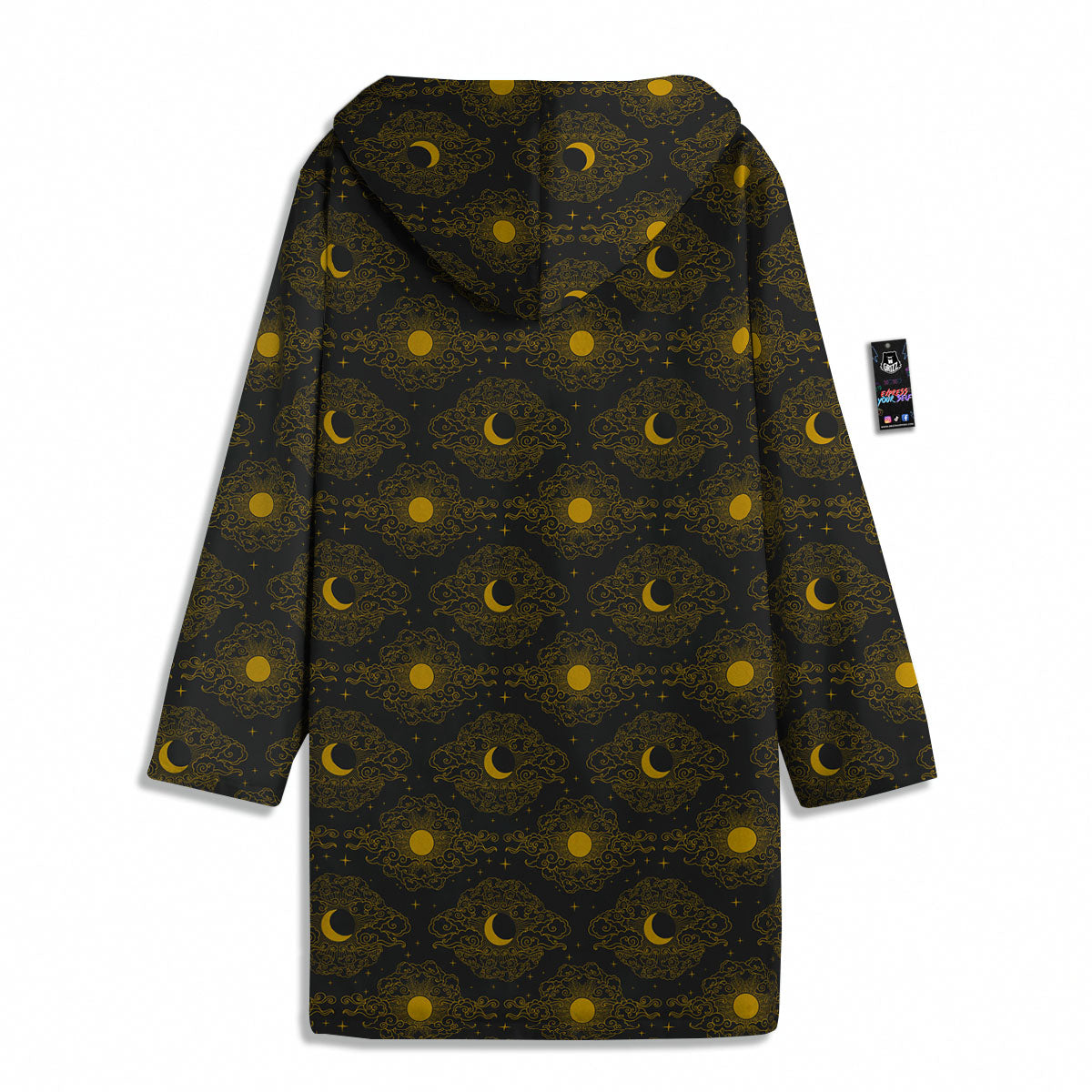 Sun And Vintage Moon Print Pattern Men's Windbreaker Jacket-grizzshop