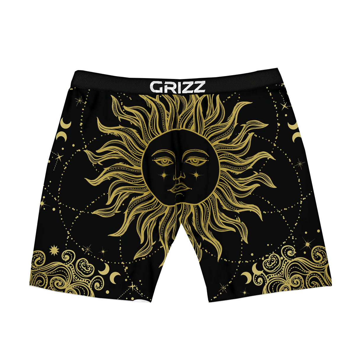 Sun Celestial Vintage Print Boxer Briefs-grizzshop