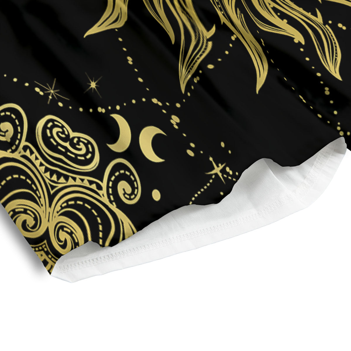 Sun Celestial Vintage Print Men's Athletic Shorts