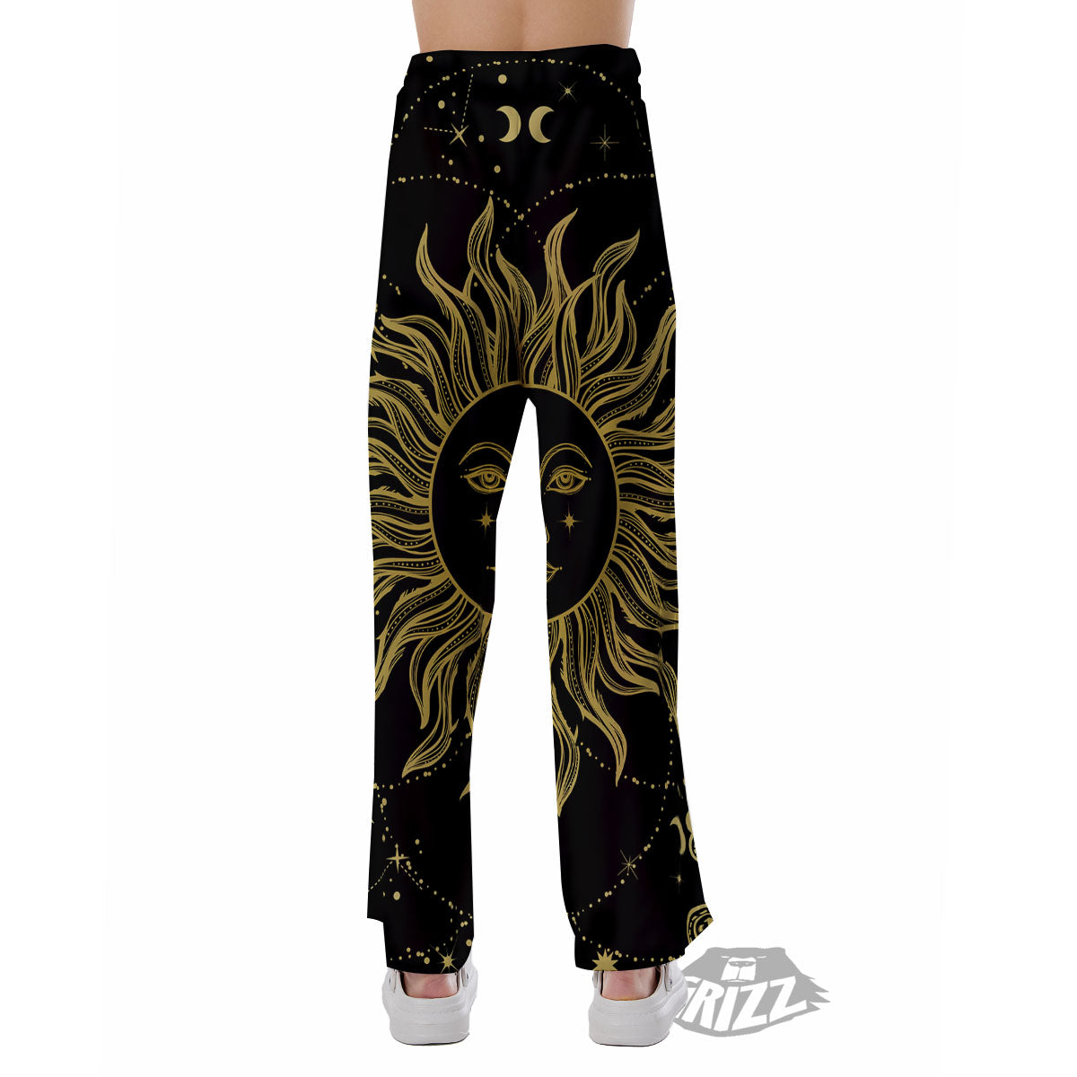 Sun Celestial Vintage Print Pajama Pants-grizzshop