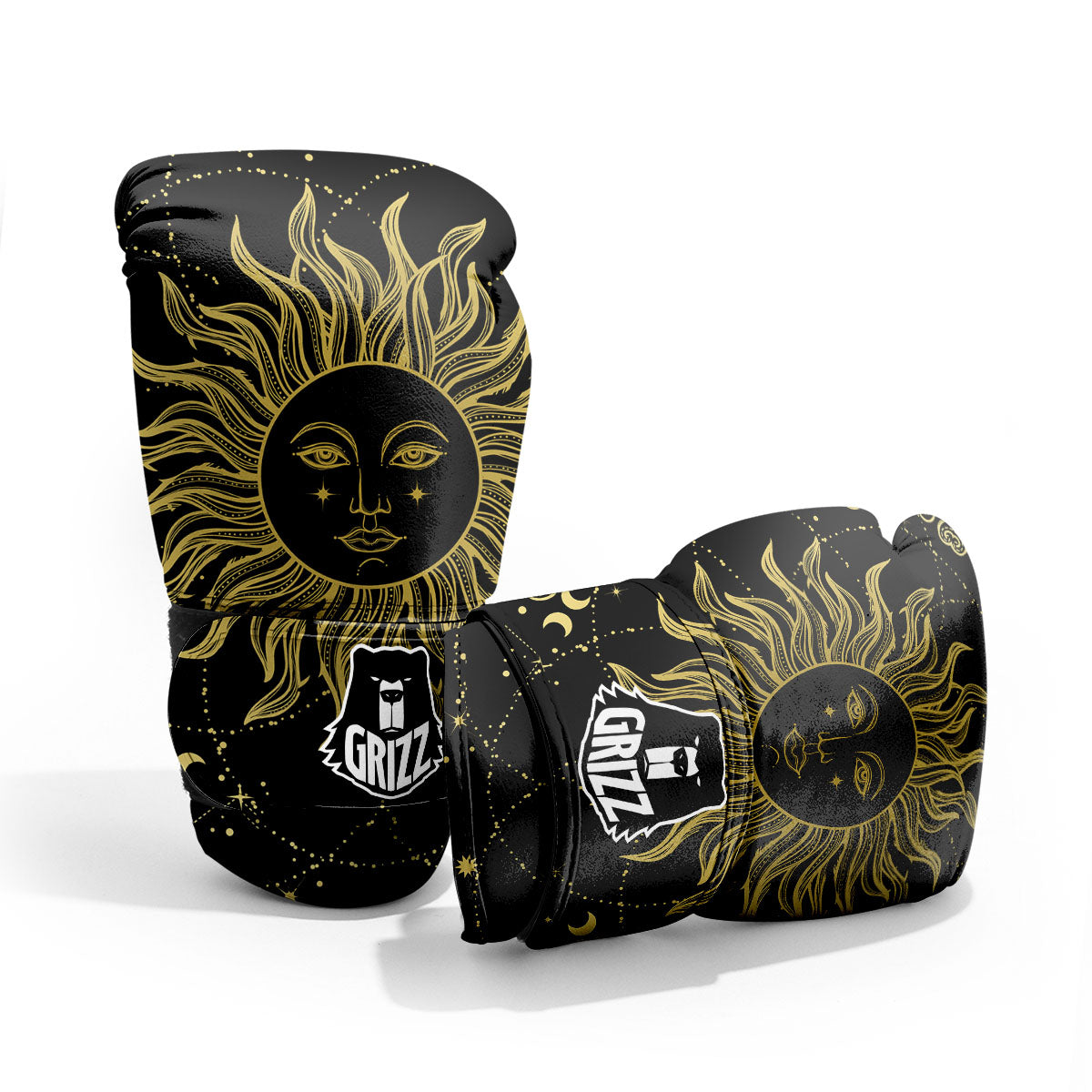 Sun Celestial Vintage Print Pro Boxing Glove