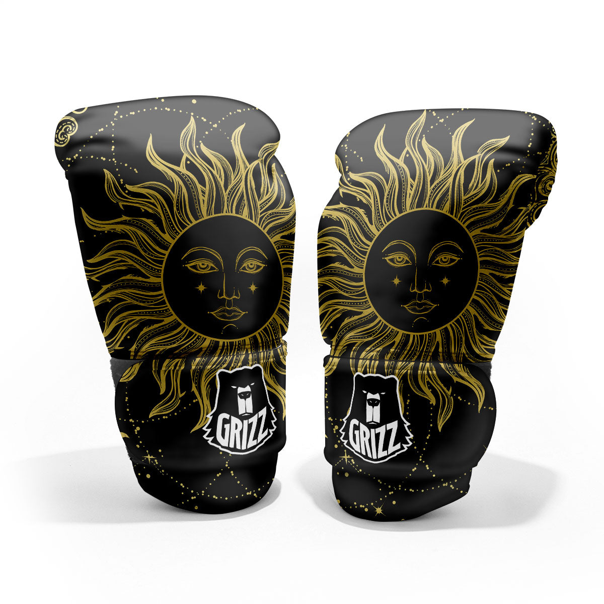 Sun Celestial Vintage Print Pro Boxing Glove