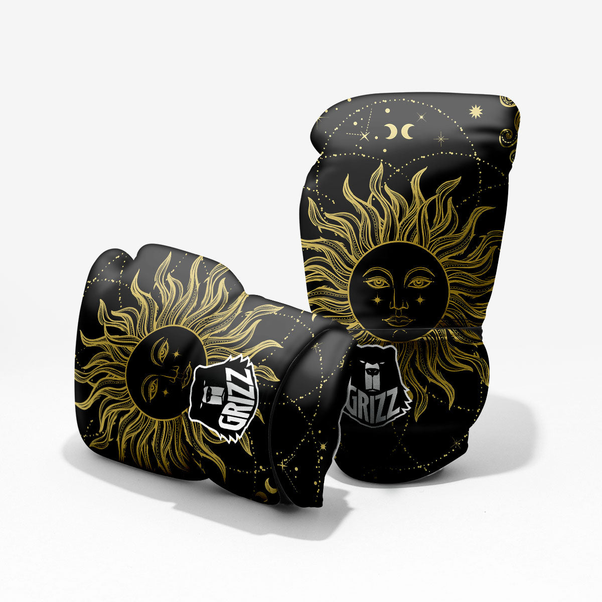 Sun Celestial Vintage Print Pro Boxing Glove