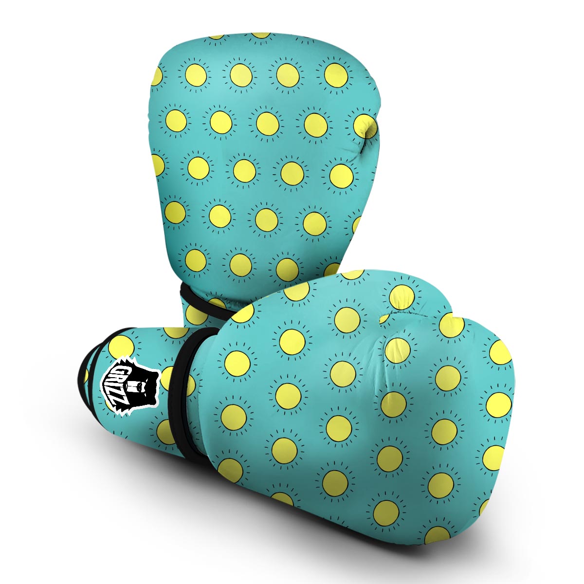 Sun Cute Pattern Print Boxing Gloves-grizzshop