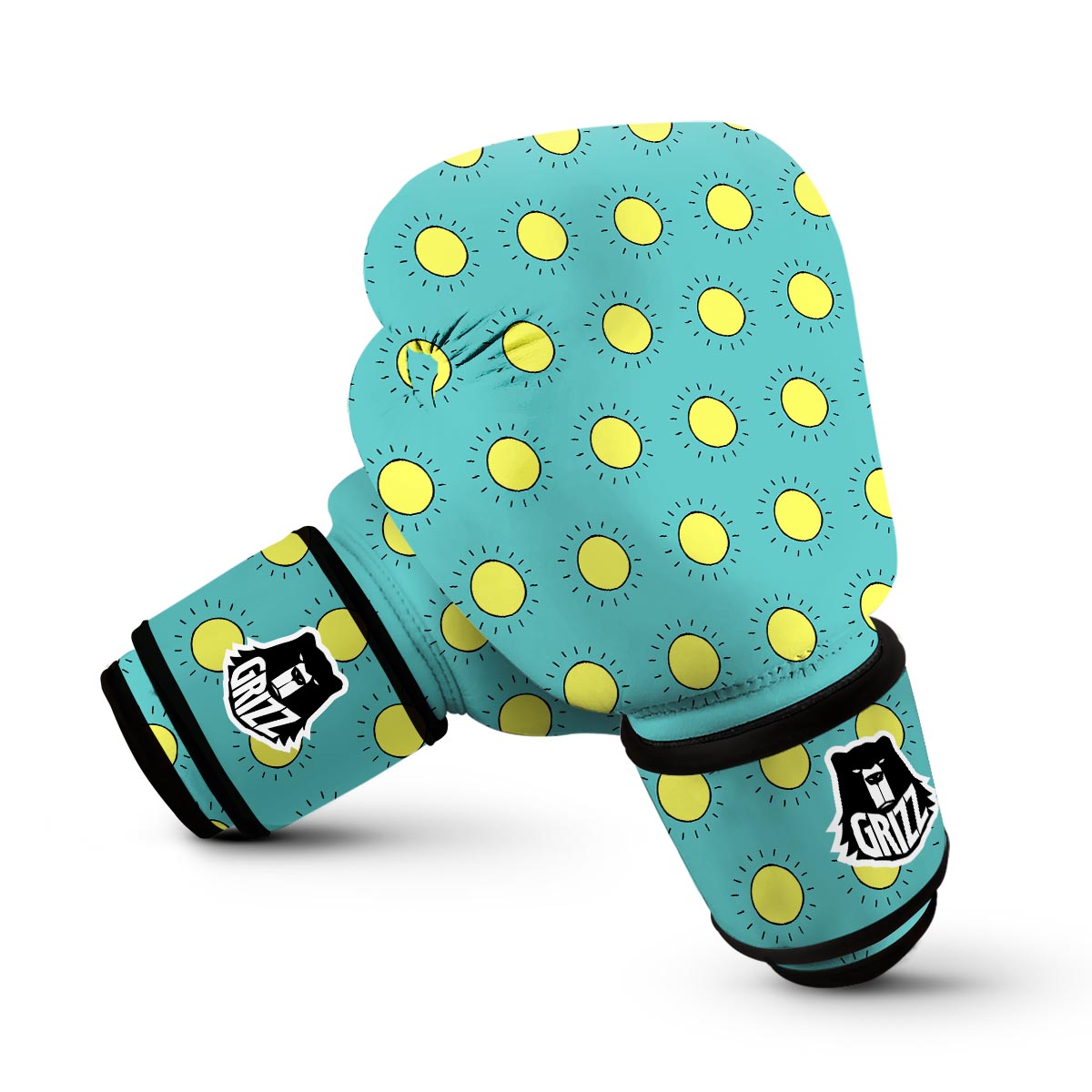 Sun Cute Pattern Print Boxing Gloves-grizzshop