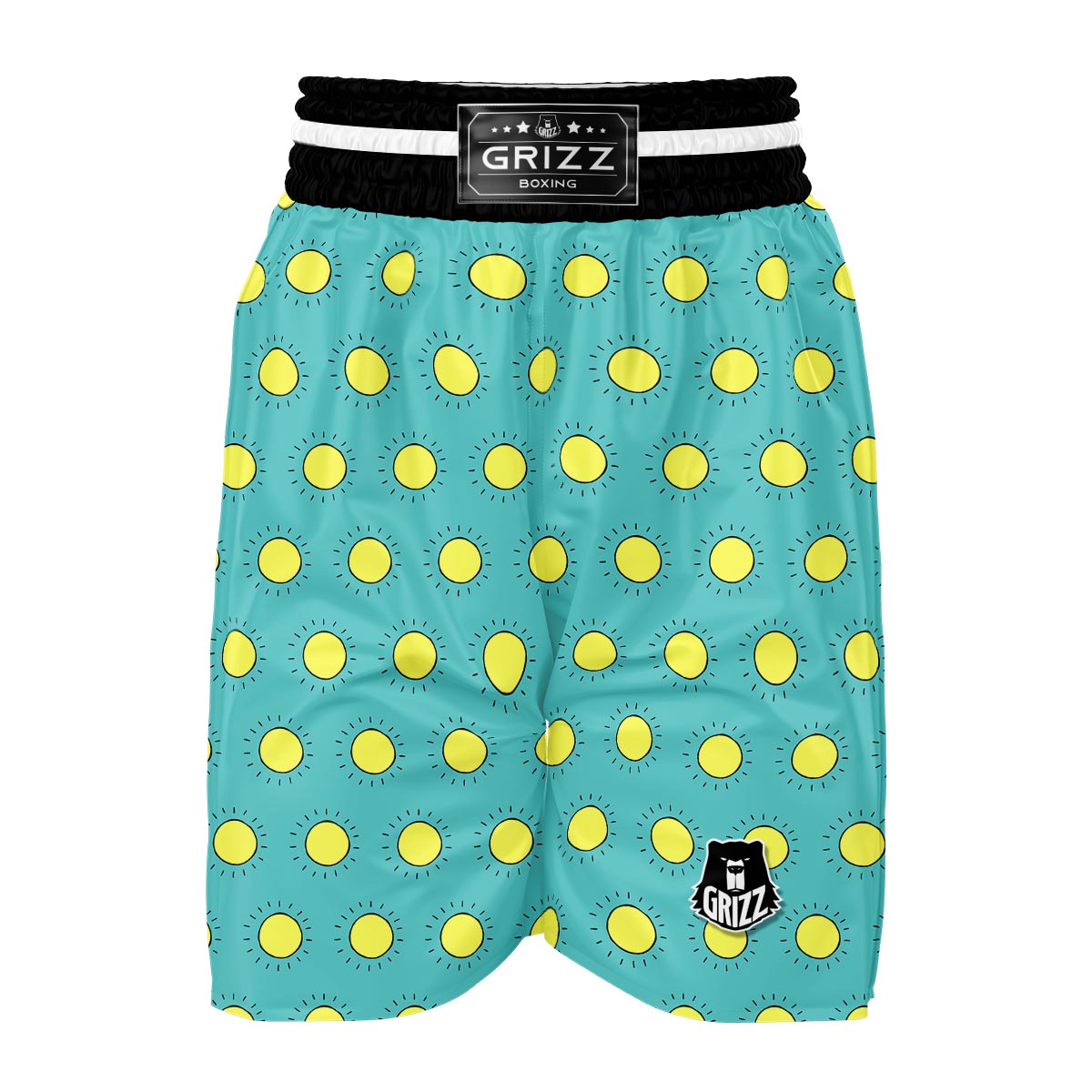 Sun Cute Pattern Print Boxing Shorts-grizzshop