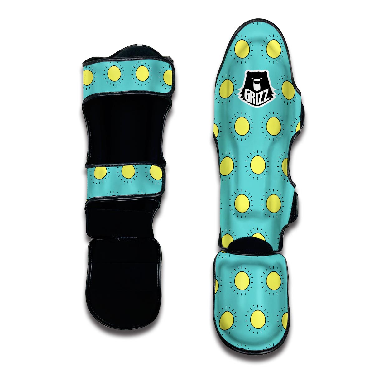 Sun Cute Pattern Print Muay Thai Shin Guards-grizzshop