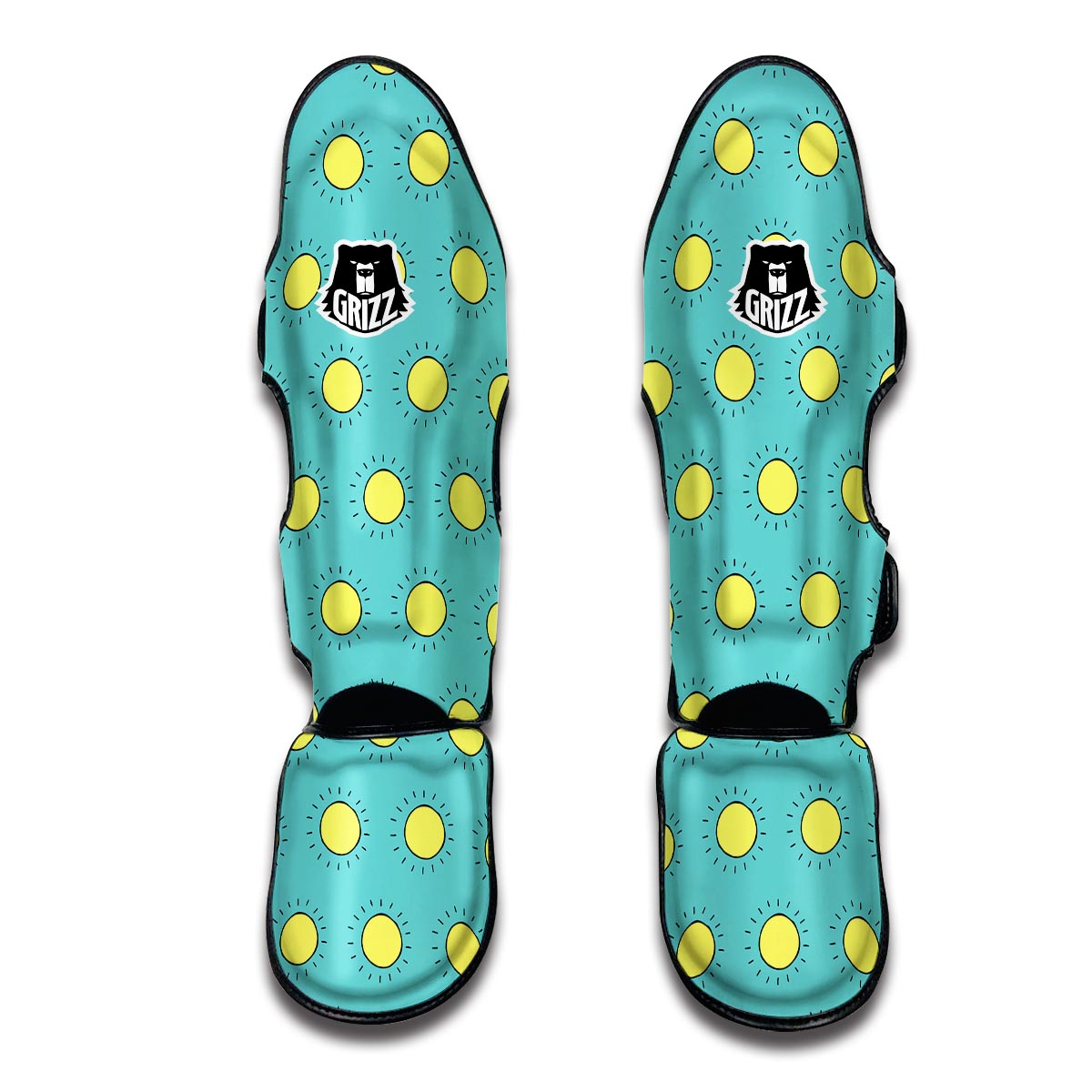 Sun Cute Pattern Print Muay Thai Shin Guards-grizzshop