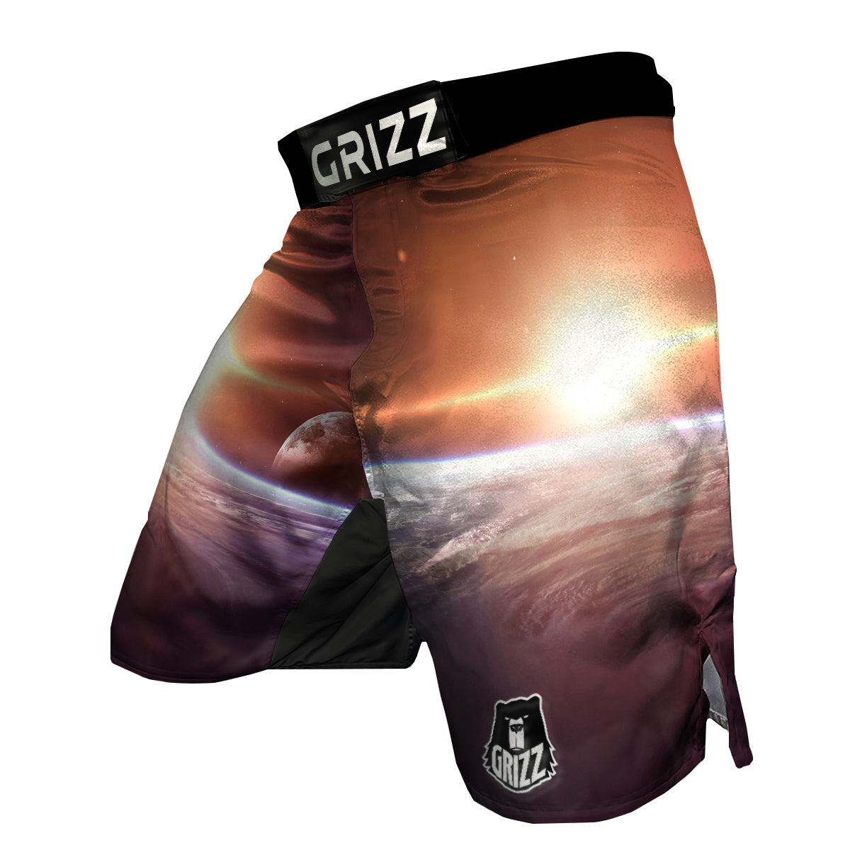 Sun Galaxy Space Earth Print MMA Shorts-grizzshop