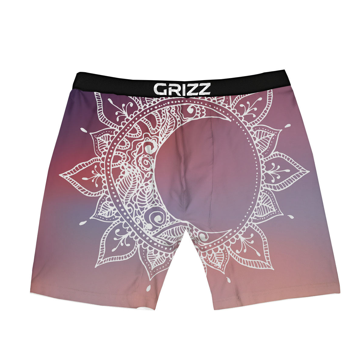Sun Mandala Print Boxer Briefs-grizzshop