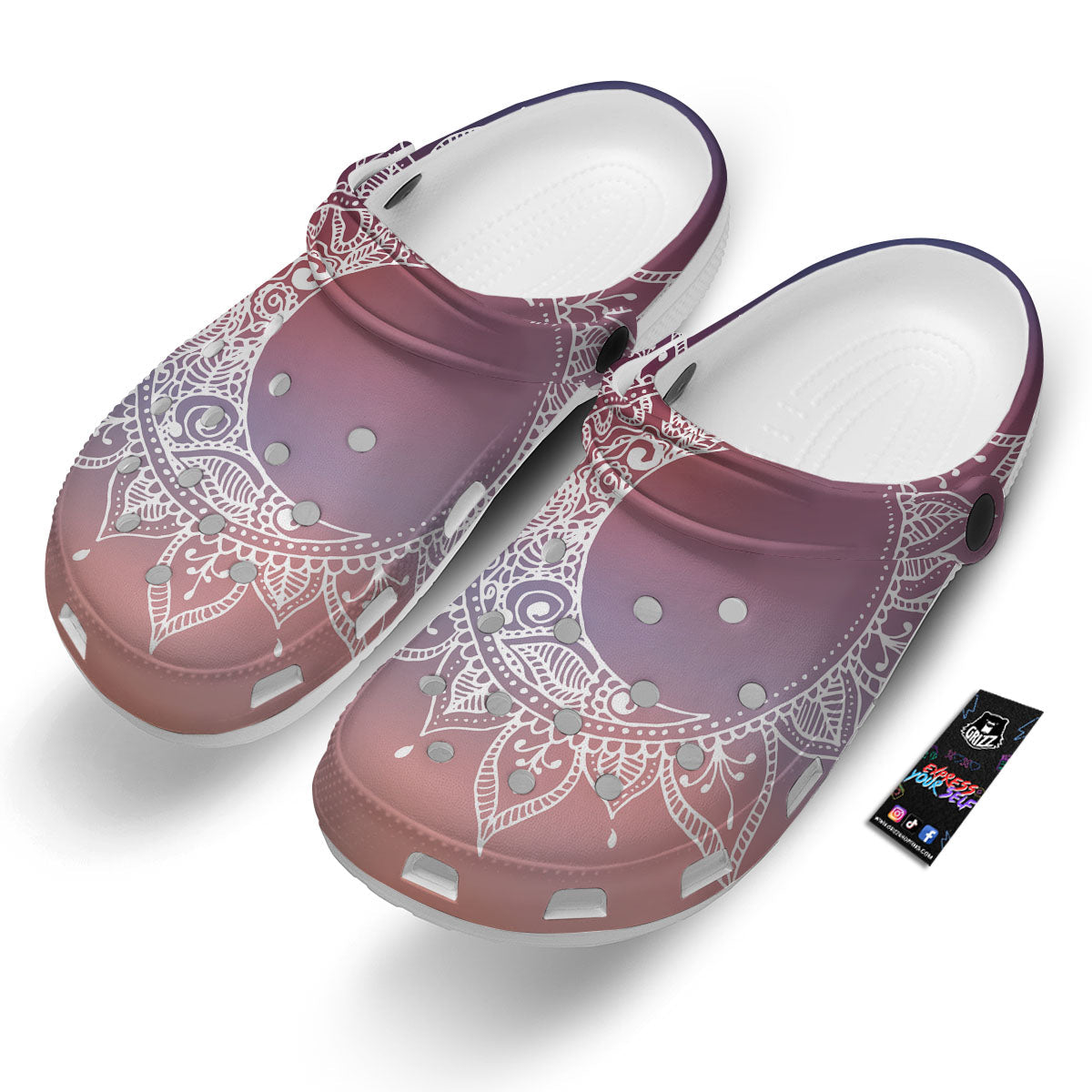 Sun Mandala Print Clog-grizzshop