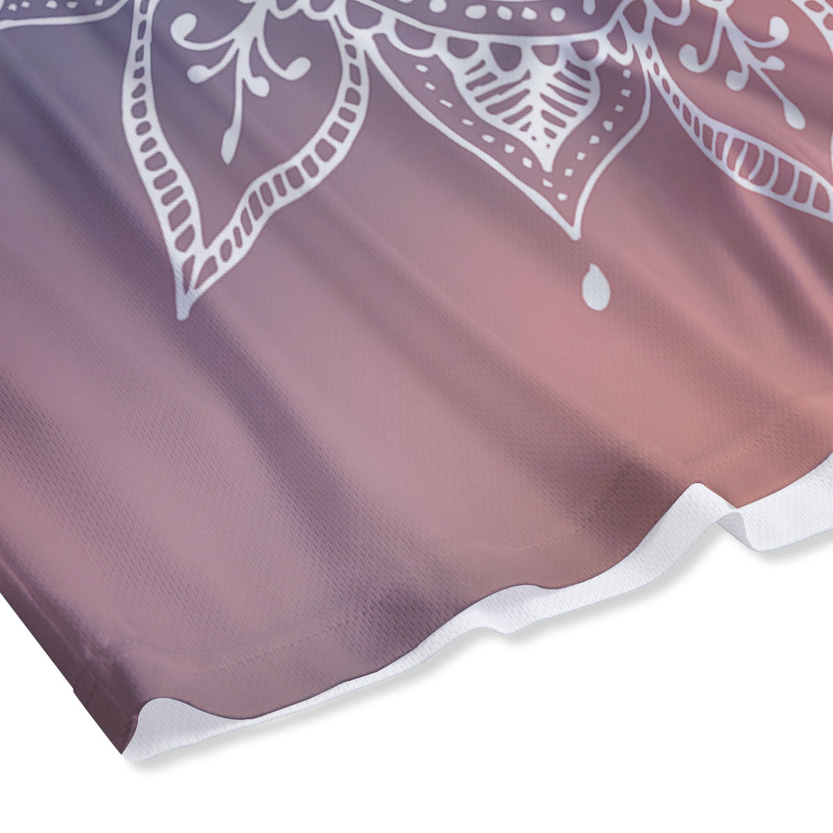 Sun Mandala Print Mesh Shorts