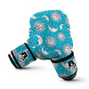 Sun Moon Blue Pattern Print Boxing Gloves-grizzshop