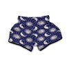 Sun Moon Pattern Print Muay Thai Boxing Shorts-grizzshop