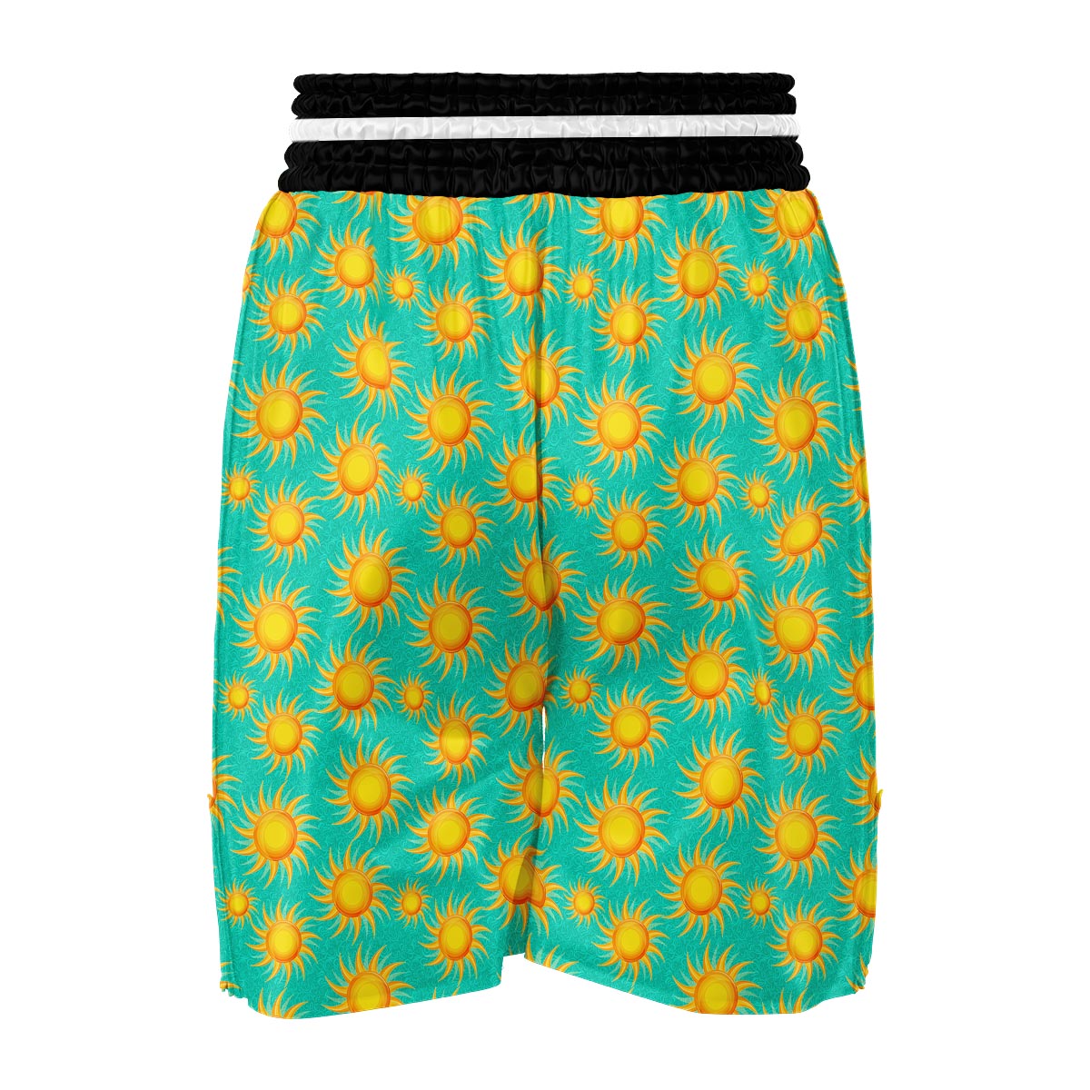 Sun Pattern Print Boxing Shorts-grizzshop