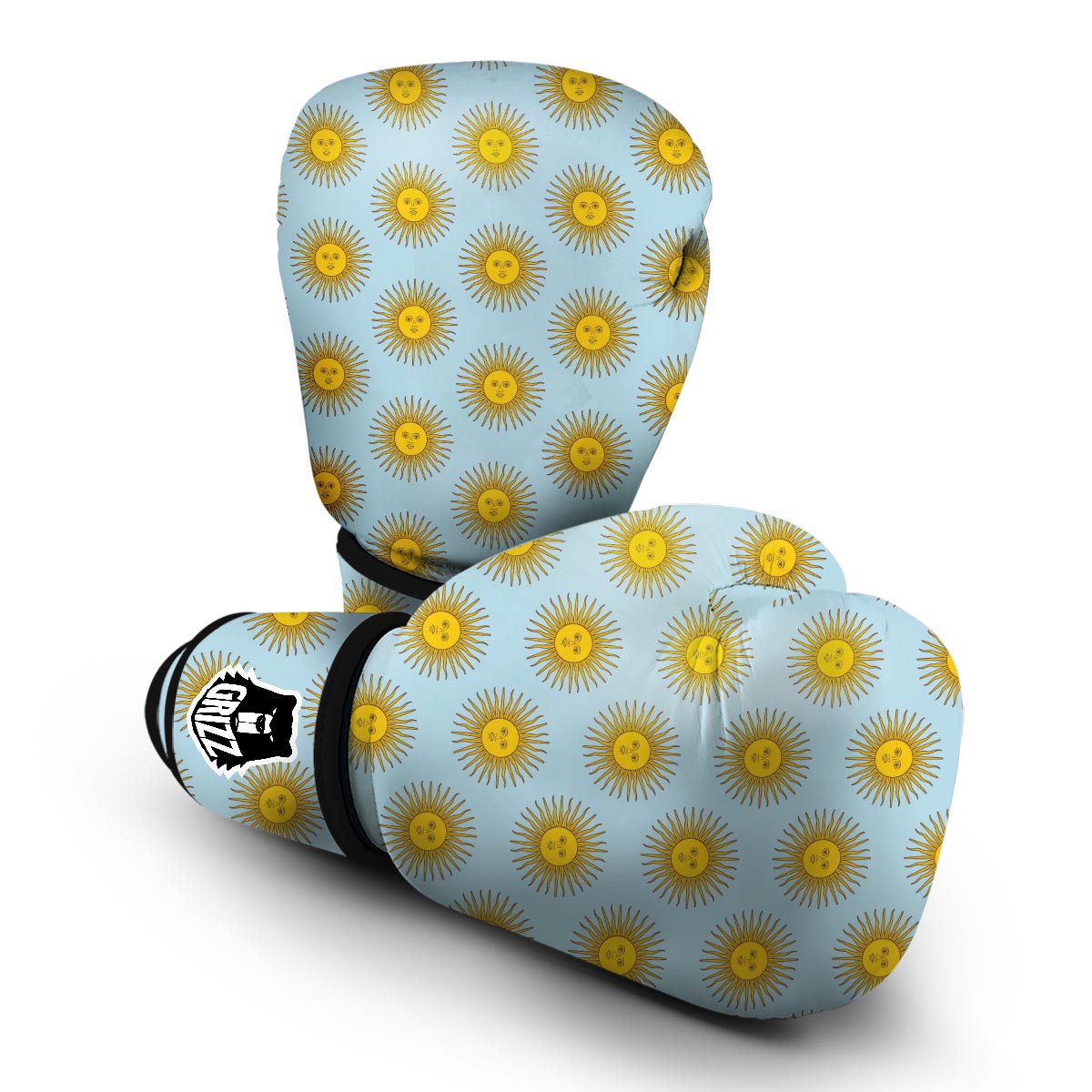 Sun Print Pattern Boxing Gloves-grizzshop