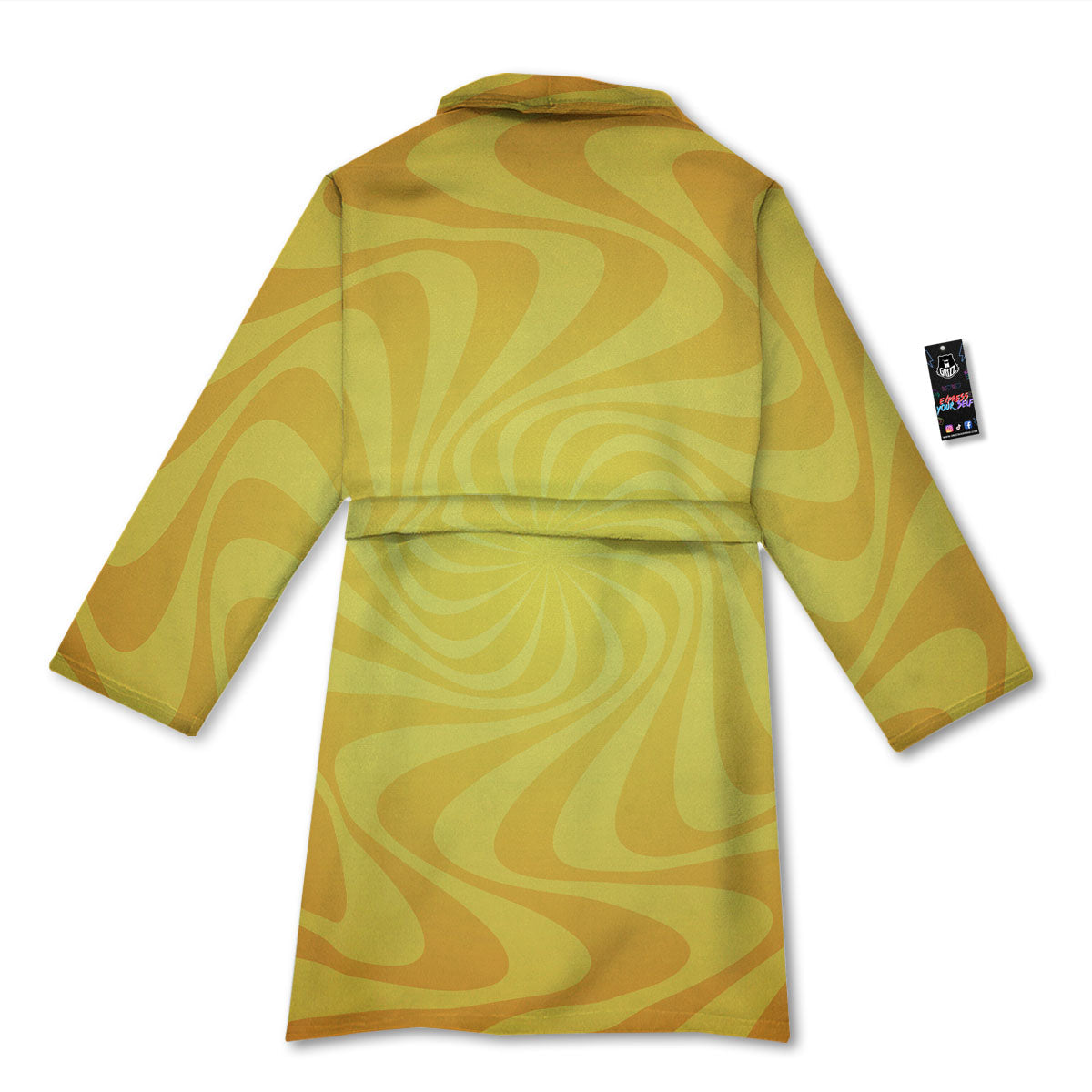 Sun Psychedelic Burning Print Bathrobe-grizzshop