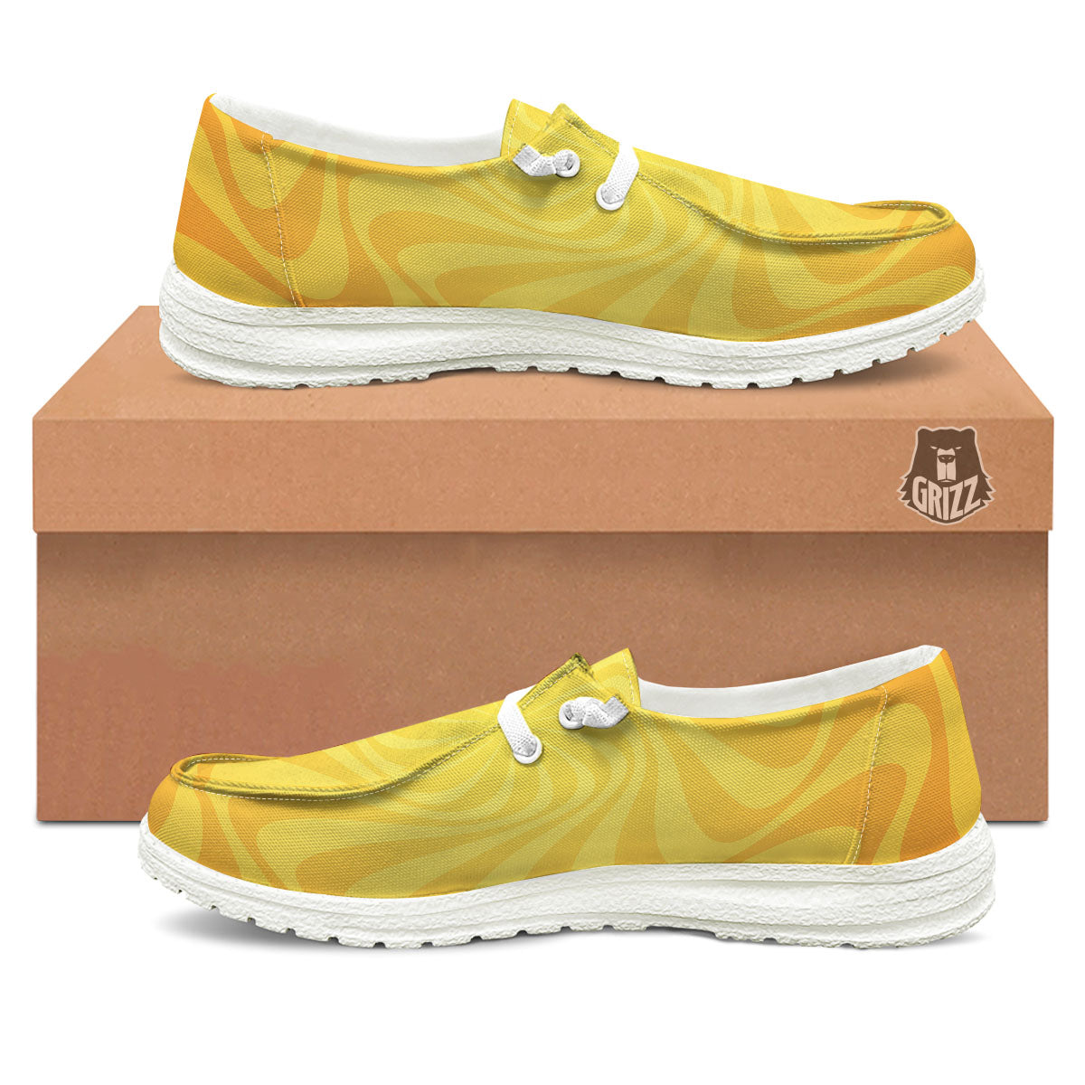 Sun Psychedelic Burning Print Black Loafers-grizzshop