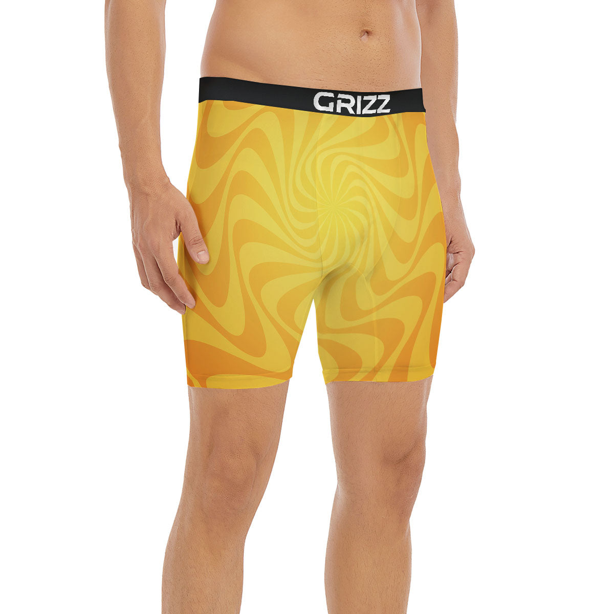 Sun Psychedelic Burning Print Boxer Briefs-grizzshop