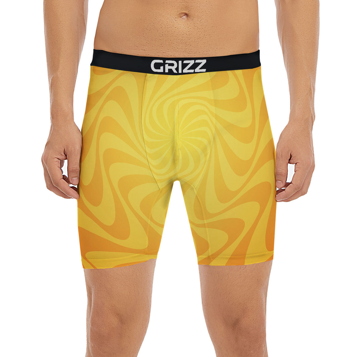Sun Psychedelic Burning Print Boxer Briefs-grizzshop
