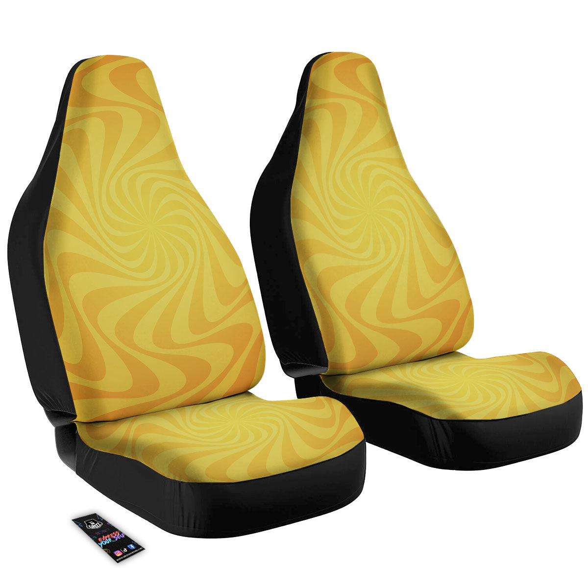 Sun Psychedelic Burning Print Car Seat Covers-grizzshop