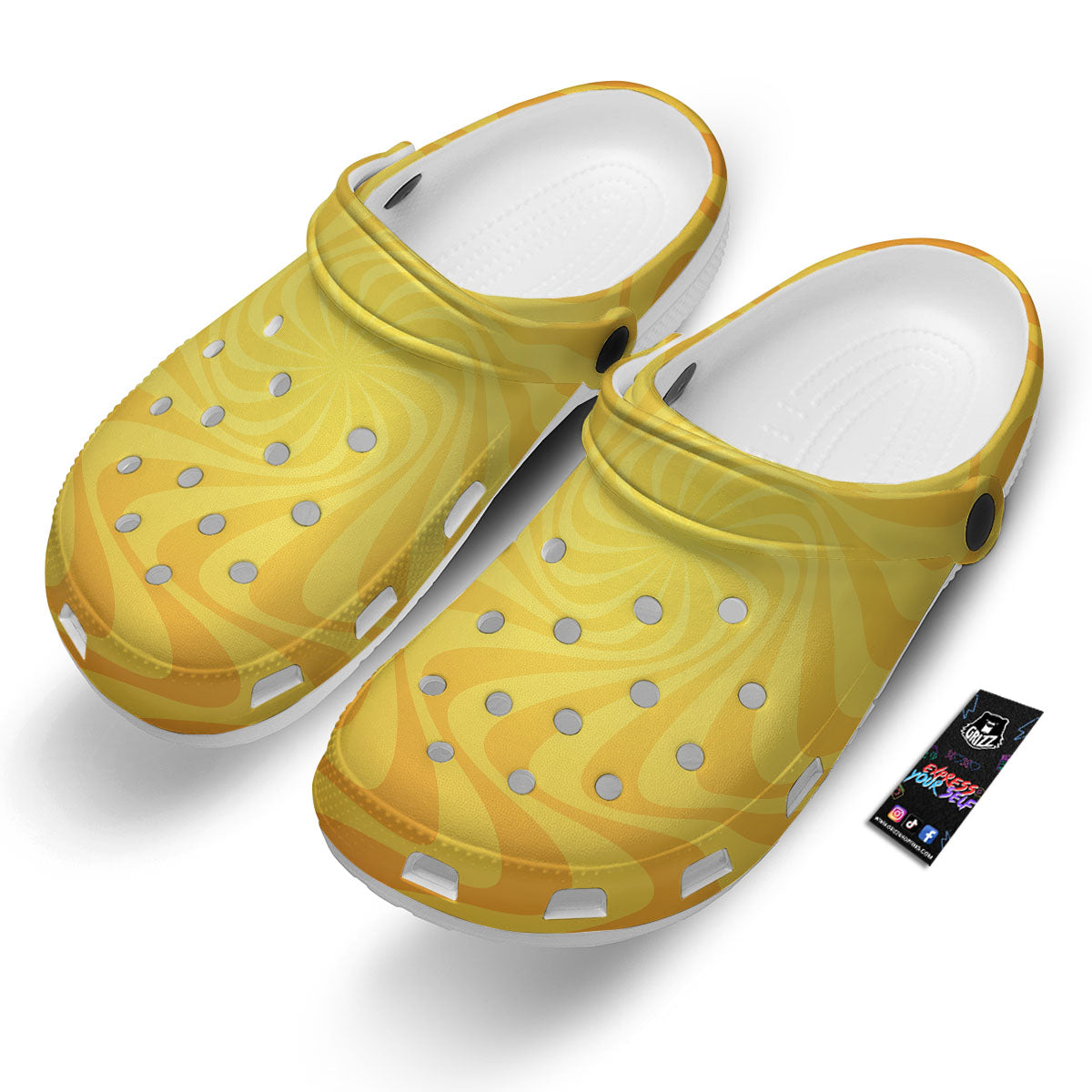 Sun Psychedelic Burning Print Clog-grizzshop
