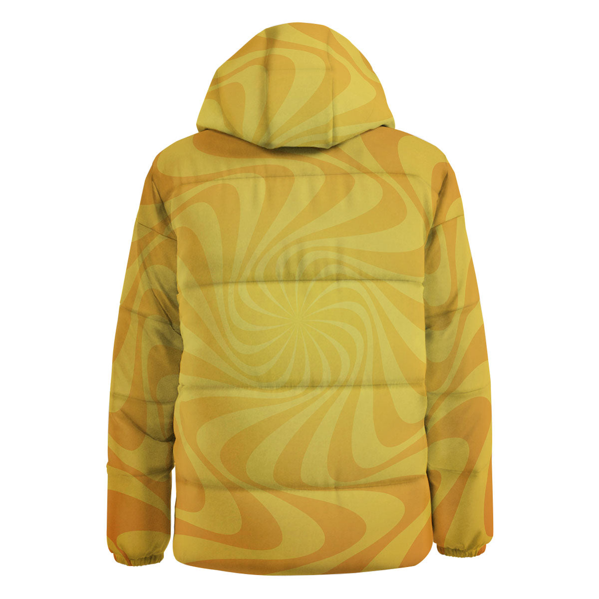 Sun Psychedelic Burning Print Down Jacket-grizzshop