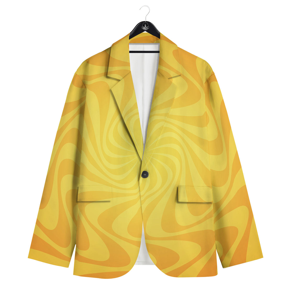 Sun Psychedelic Burning Print Men's Sport Coat-grizzshop