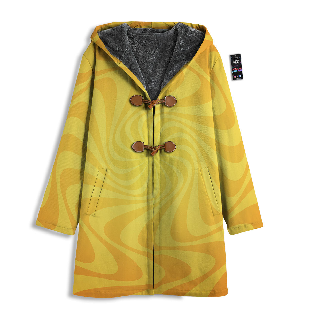 Sun Psychedelic Burning Print Men's Windbreaker Jacket-grizzshop