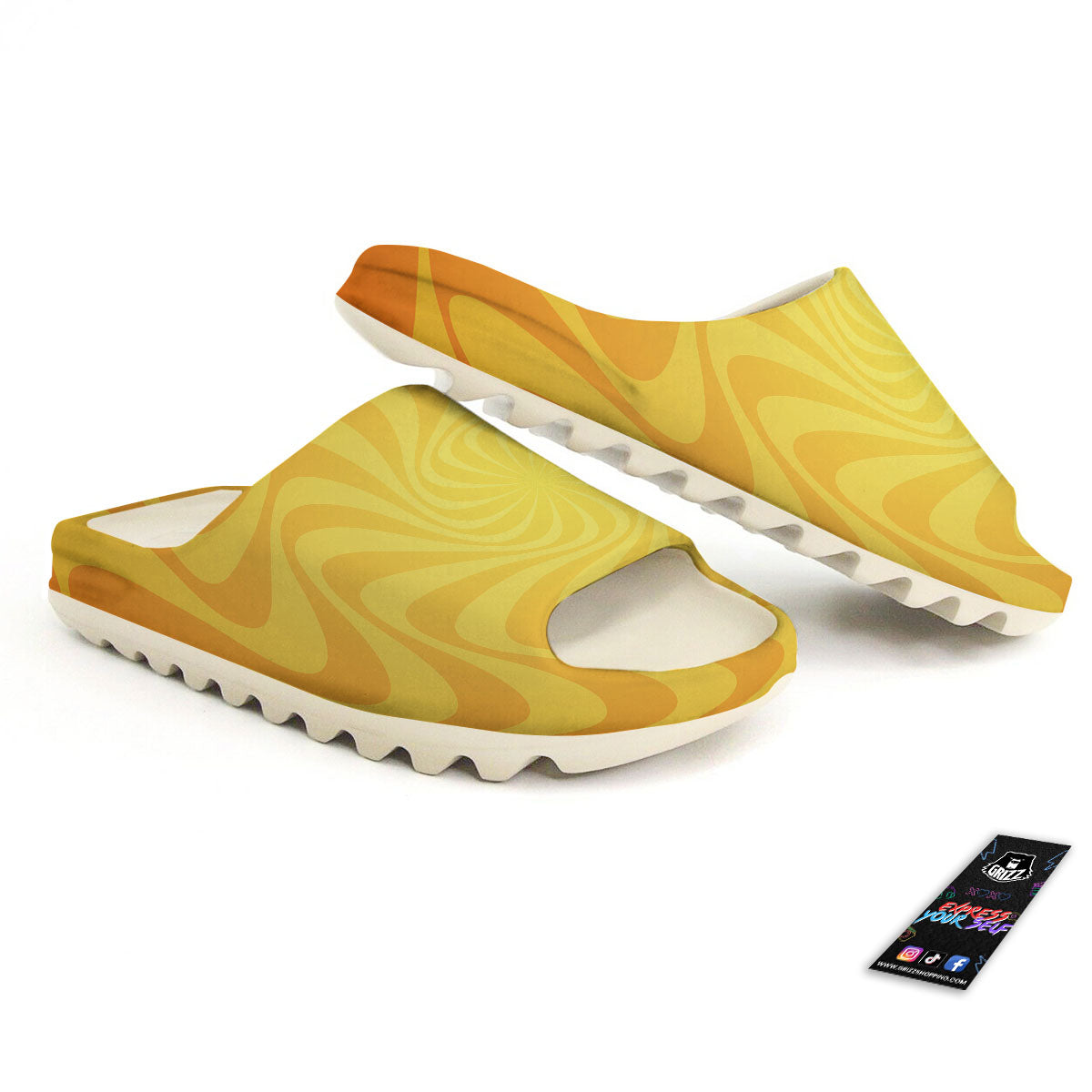 Sun Psychedelic Burning Print Sandals-grizzshop