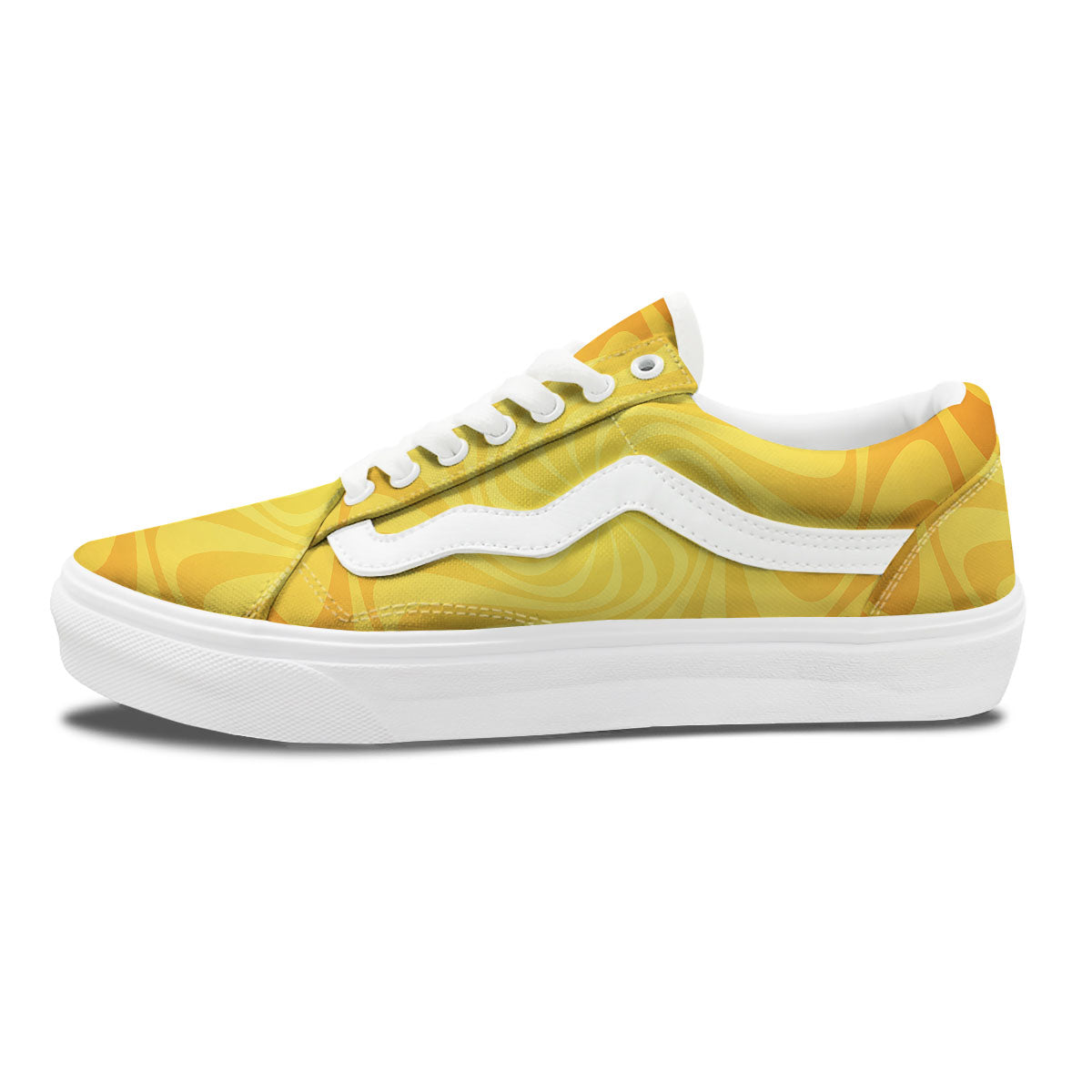 Sun Psychedelic Burning Print Skate Shoes-grizzshop