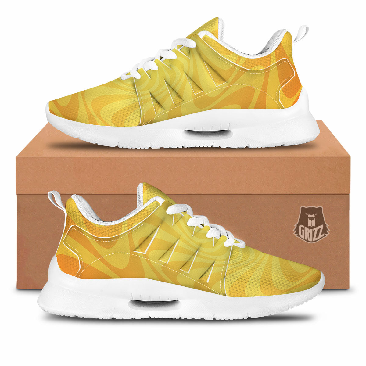 Sun Psychedelic Burning Print Tennis Shoes-grizzshop
