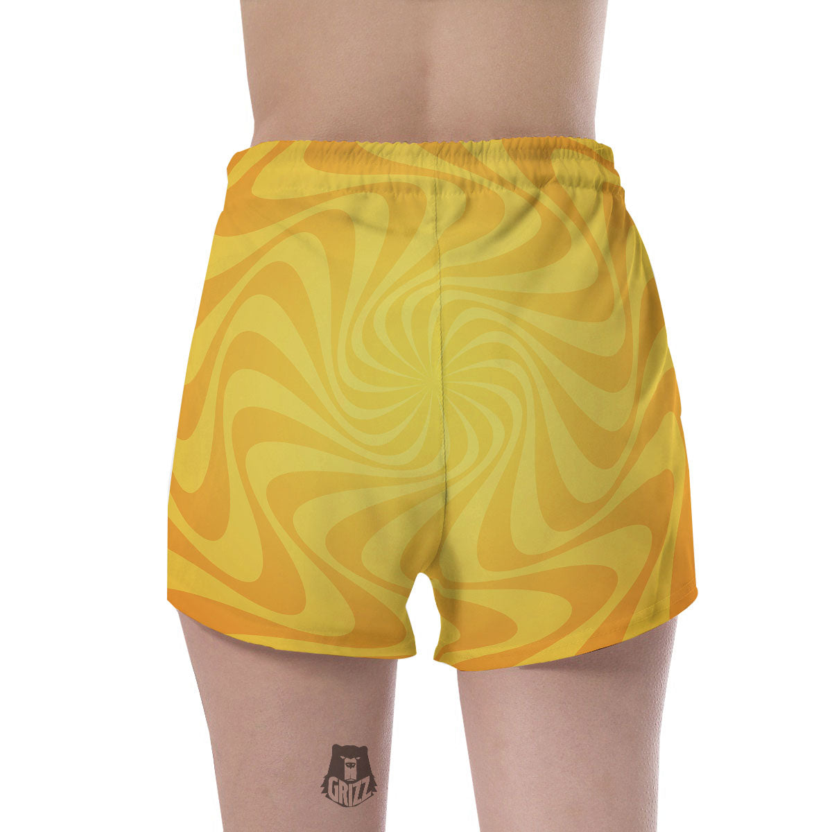 Sun Psychedelic Burning Print Women's Shorts-grizzshop