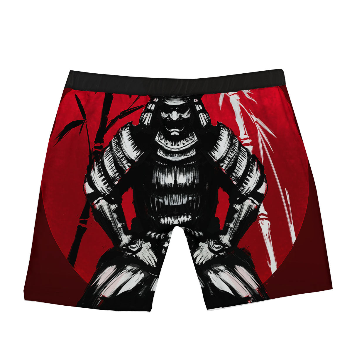 Sun Samurai Red Rising Print Boxer Briefs-grizzshop