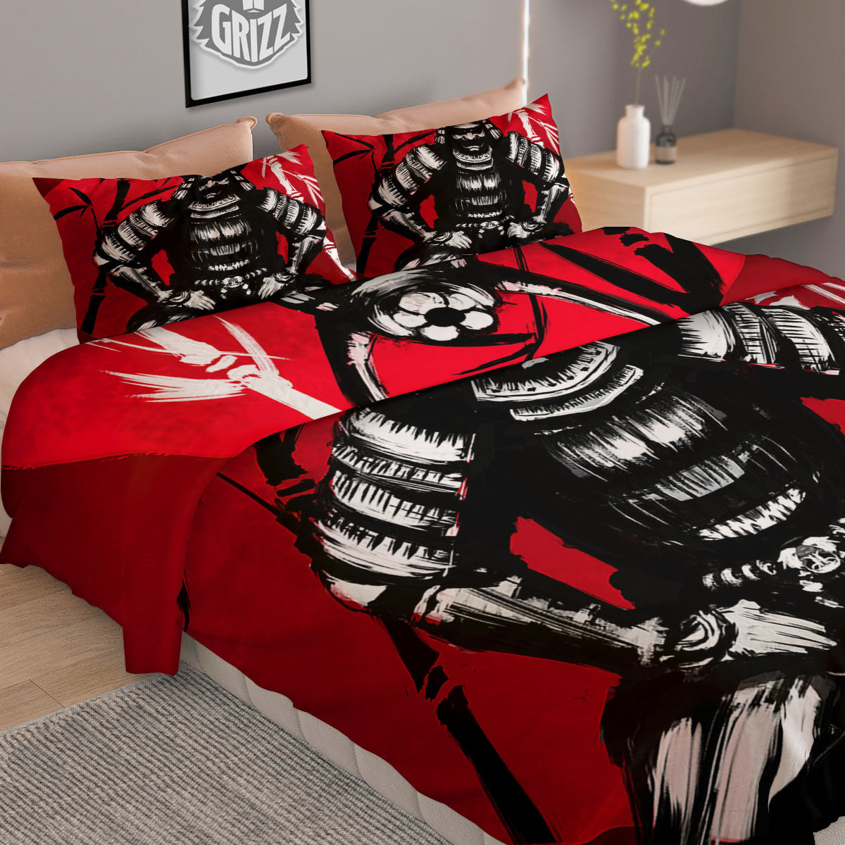 Tartan White And Black Print Pattern Duvet Cover Bedding Set