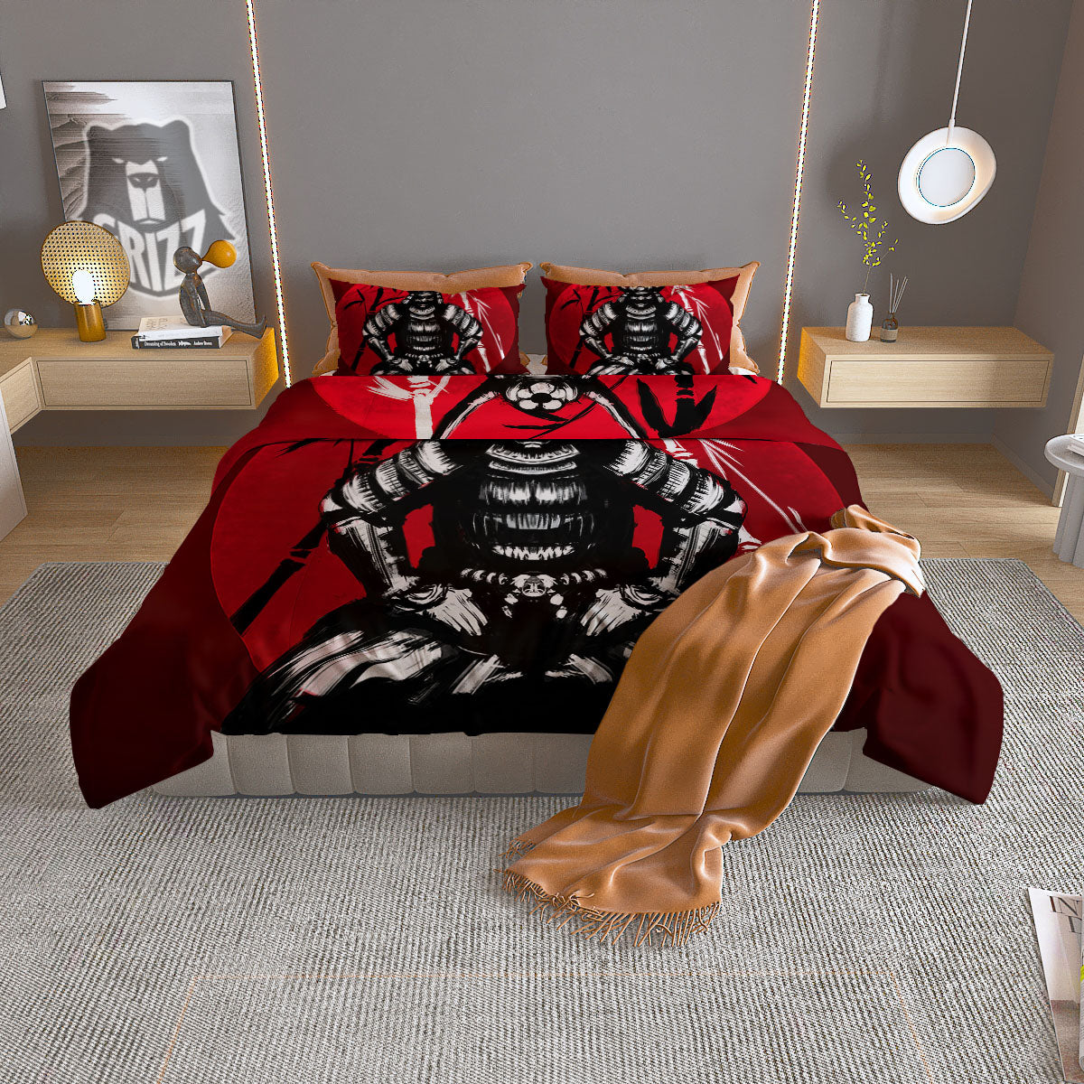 Tartan White And Black Print Pattern Duvet Cover Bedding Set