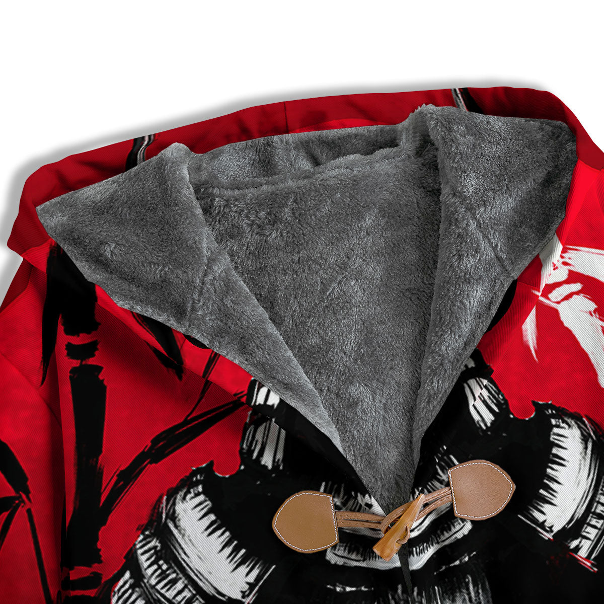 Sun Samurai Red Rising Print Men's Windbreaker Jacket-grizzshop