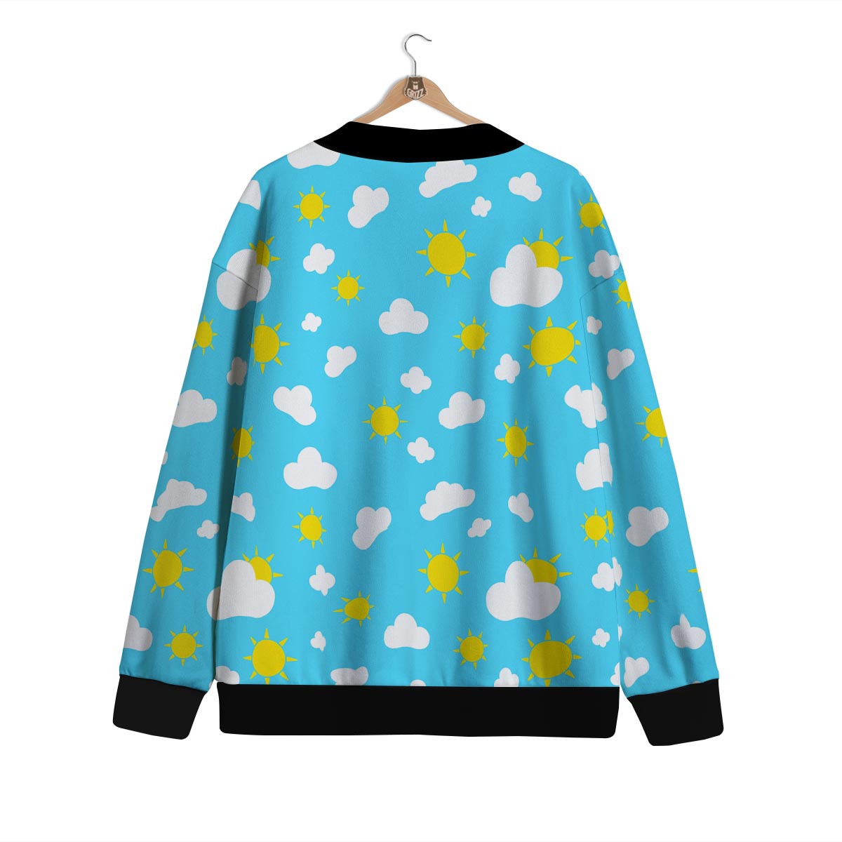 Sun Shiny Print Pattern Cardigan-grizzshop