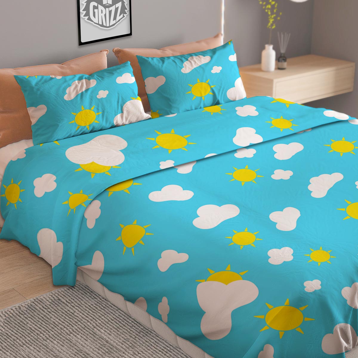 Tartan Xmas Scottish Print Pattern Duvet Cover Bedding Set
