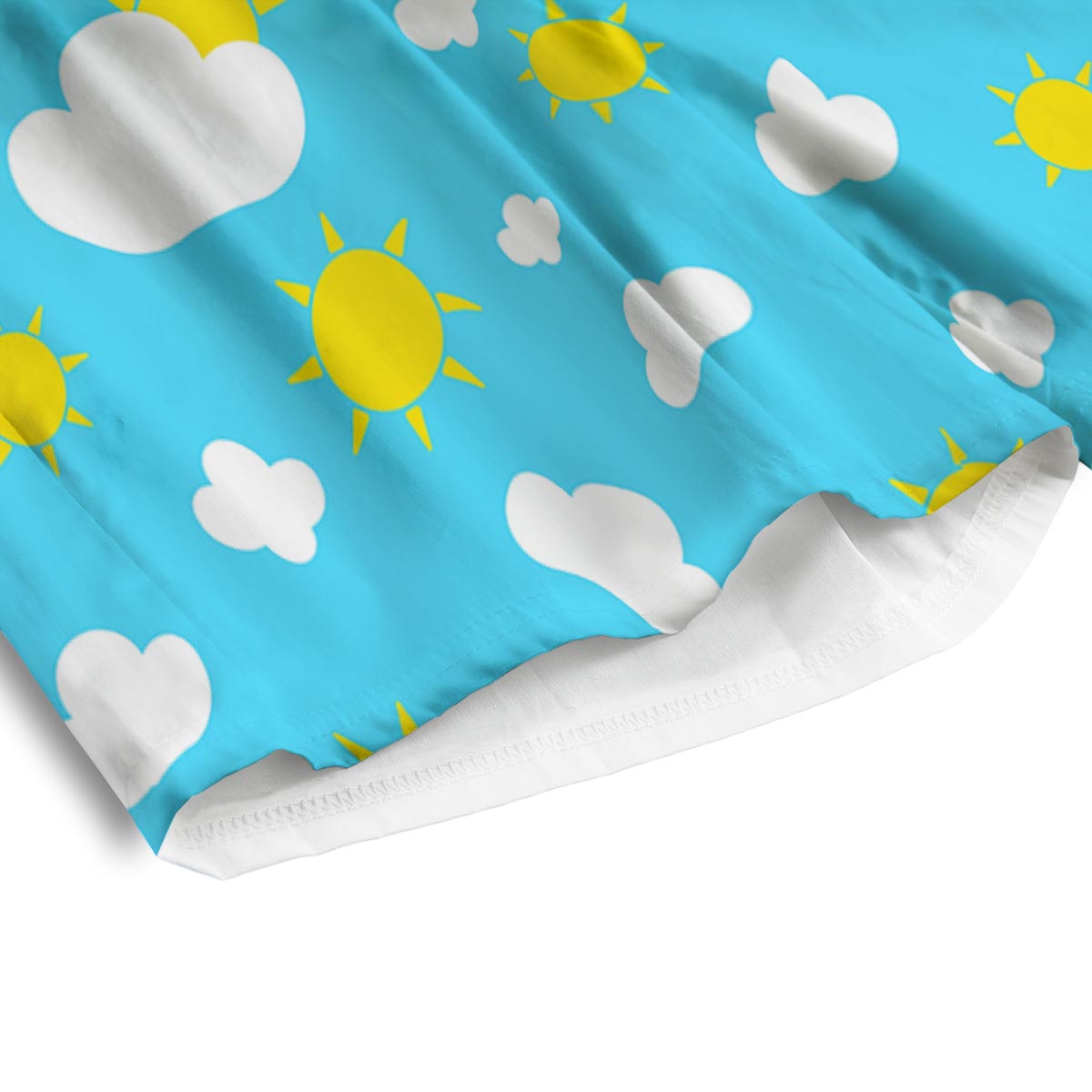 Sun Shiny Print Pattern Men's Athletic Shorts