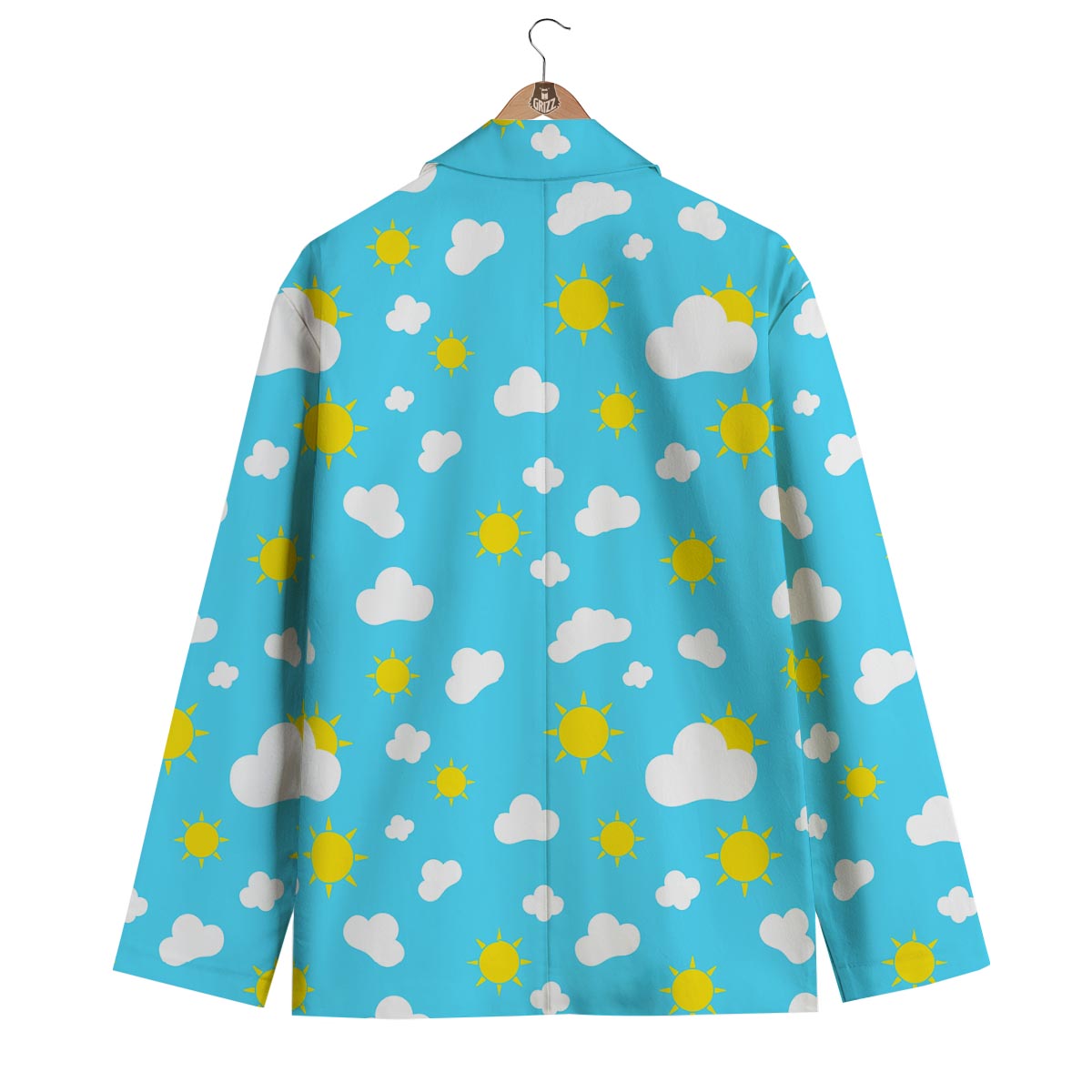 Sun Shiny Print Pattern Men's Blazer-grizzshop