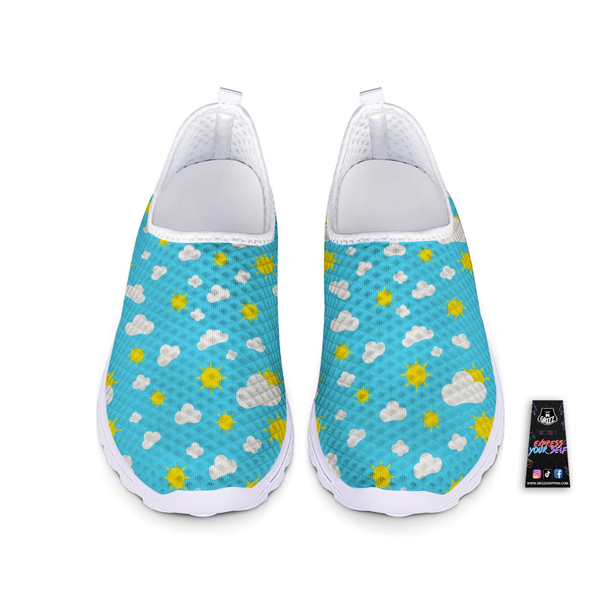 Sun Shiny Print Pattern Nurse Shoes-grizzshop