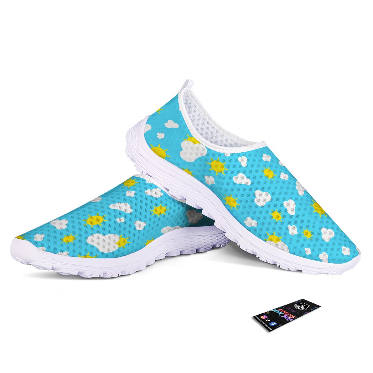 Sun Shiny Print Pattern Nurse Shoes-grizzshop