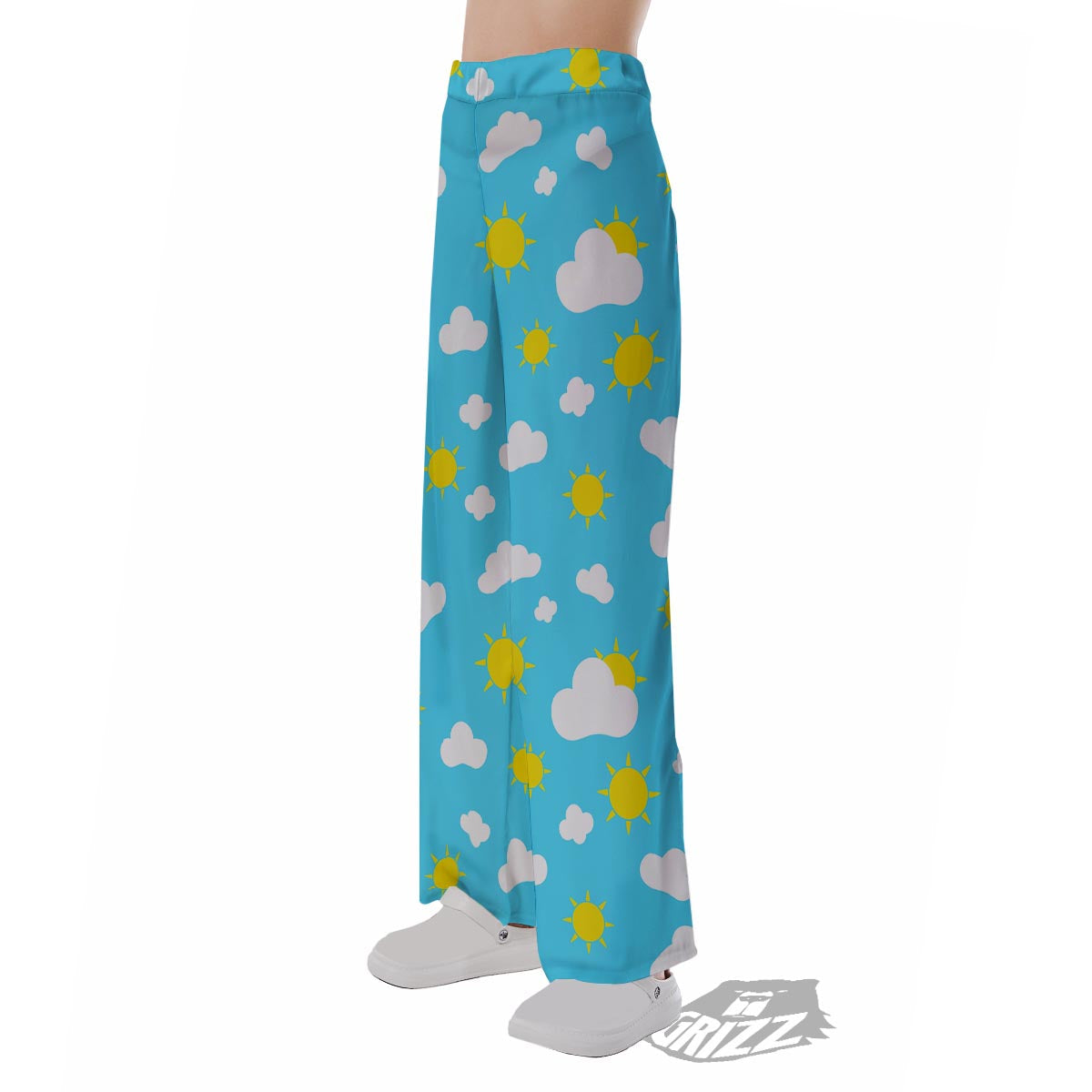 Sun Shiny Print Pattern Pajama Pants-grizzshop