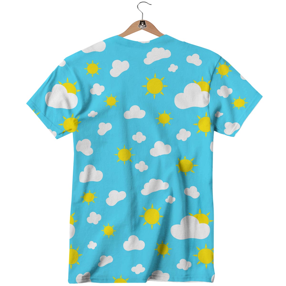 Sun Shiny Print Pattern T-Shirt-grizzshop
