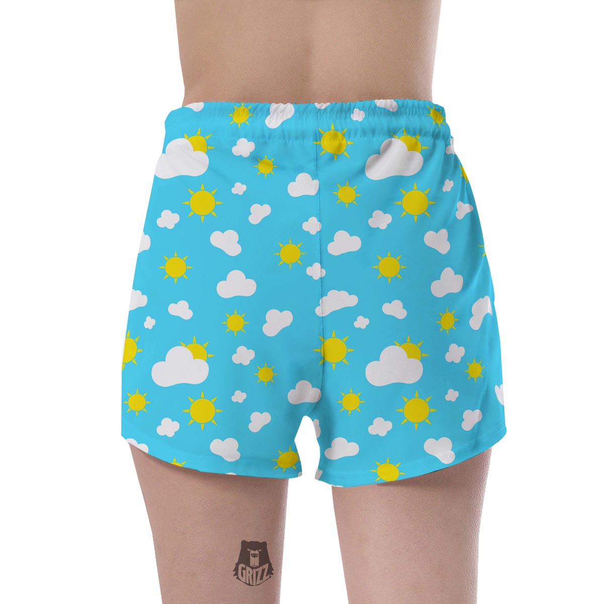 Sun Shiny Print Pattern Women's Shorts-grizzshop