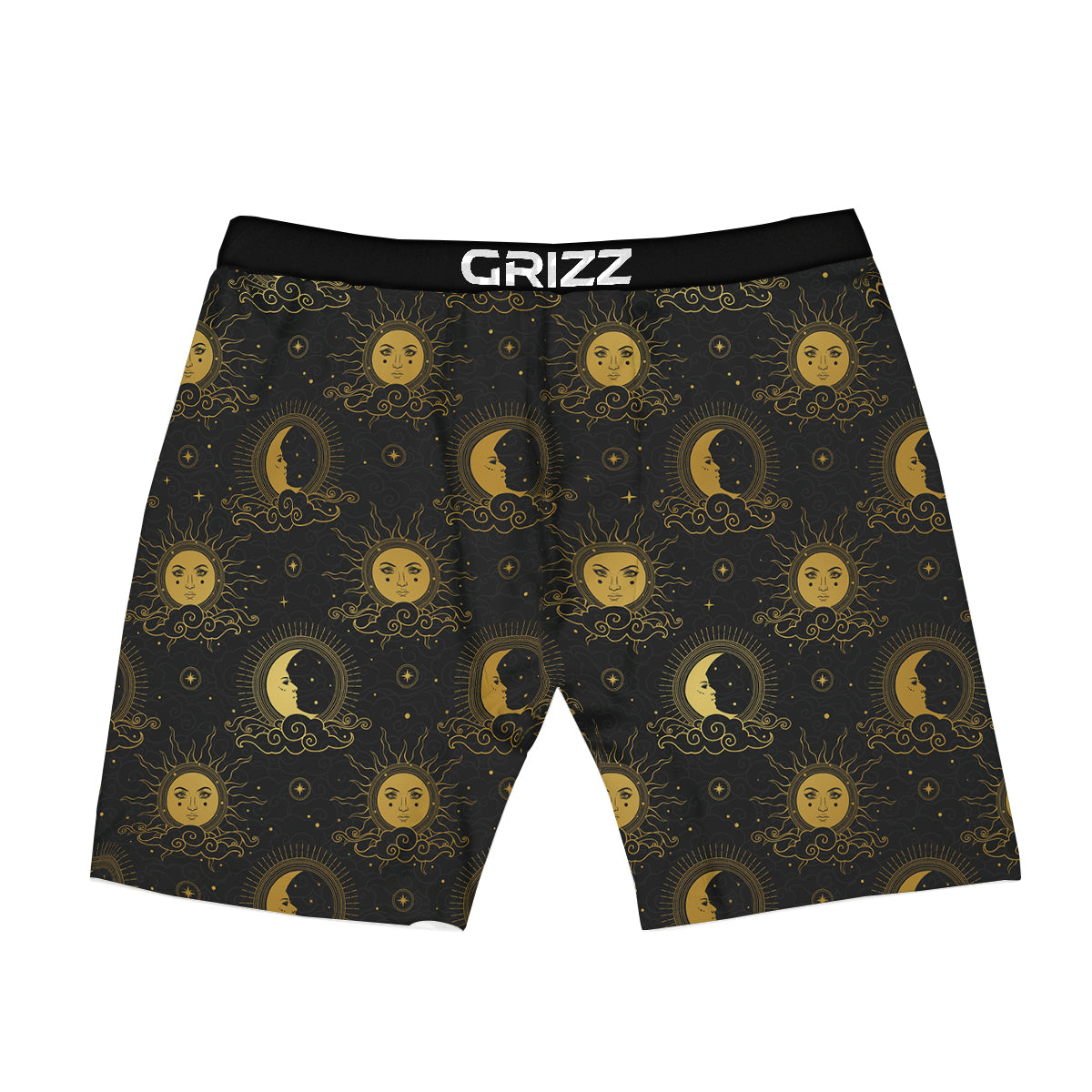 Sun Vintage Print Pattern Boxer Briefs-grizzshop