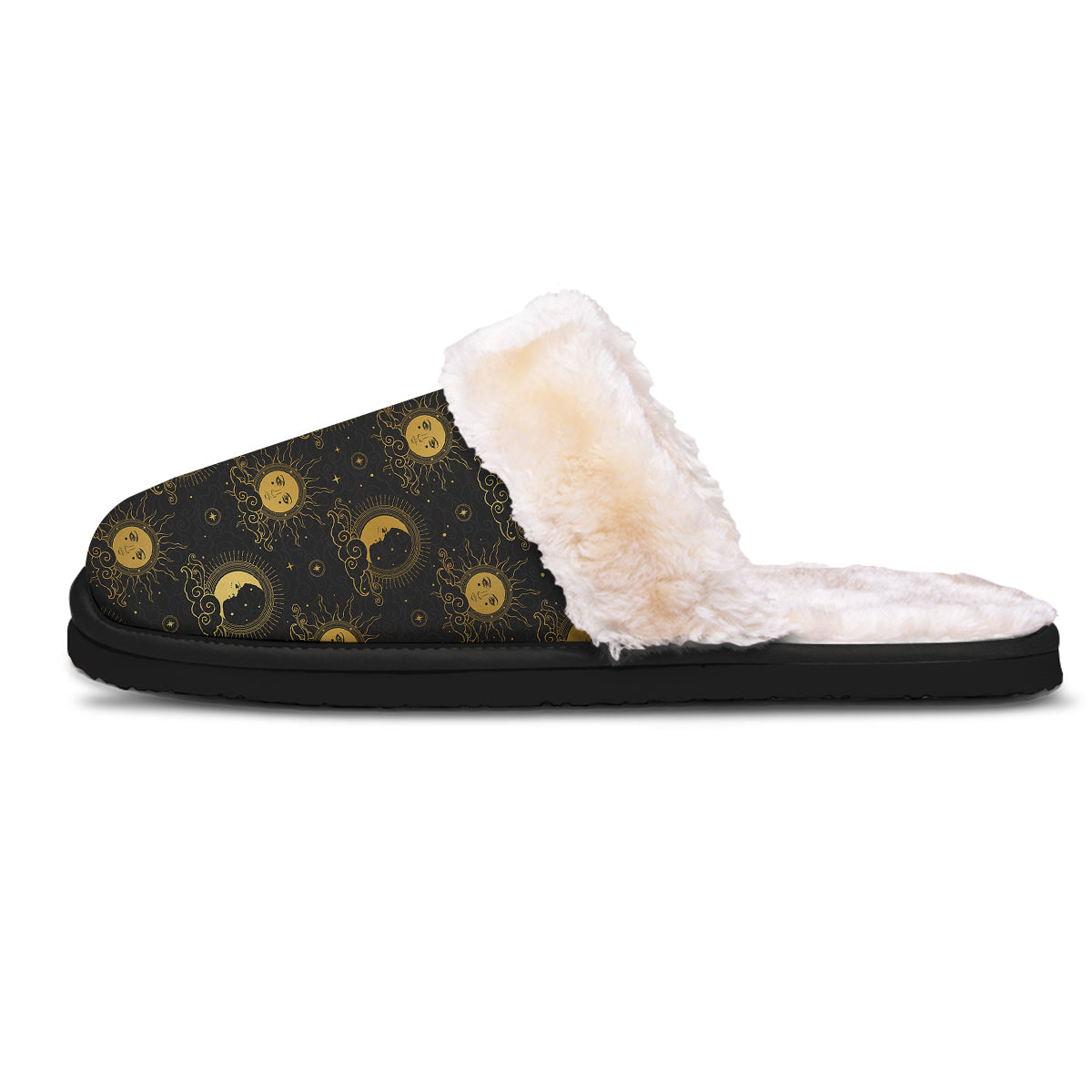 Sun Vintage Print Pattern Slippers-grizzshop