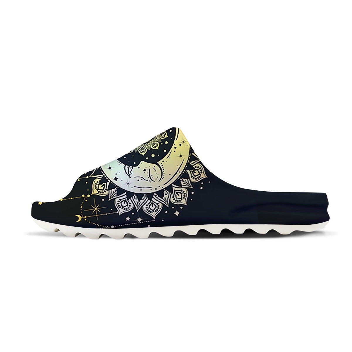 Sun And Bohemian Moon Print Sandals-grizzshop